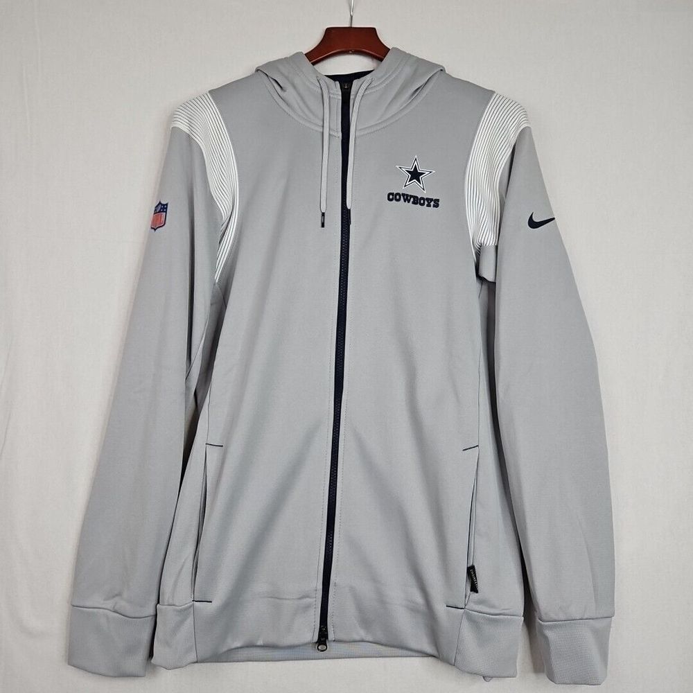 Nike Dallas Cowboys On Field Therma Fit Hoodie Zip Up Men's Size‎ Small New
